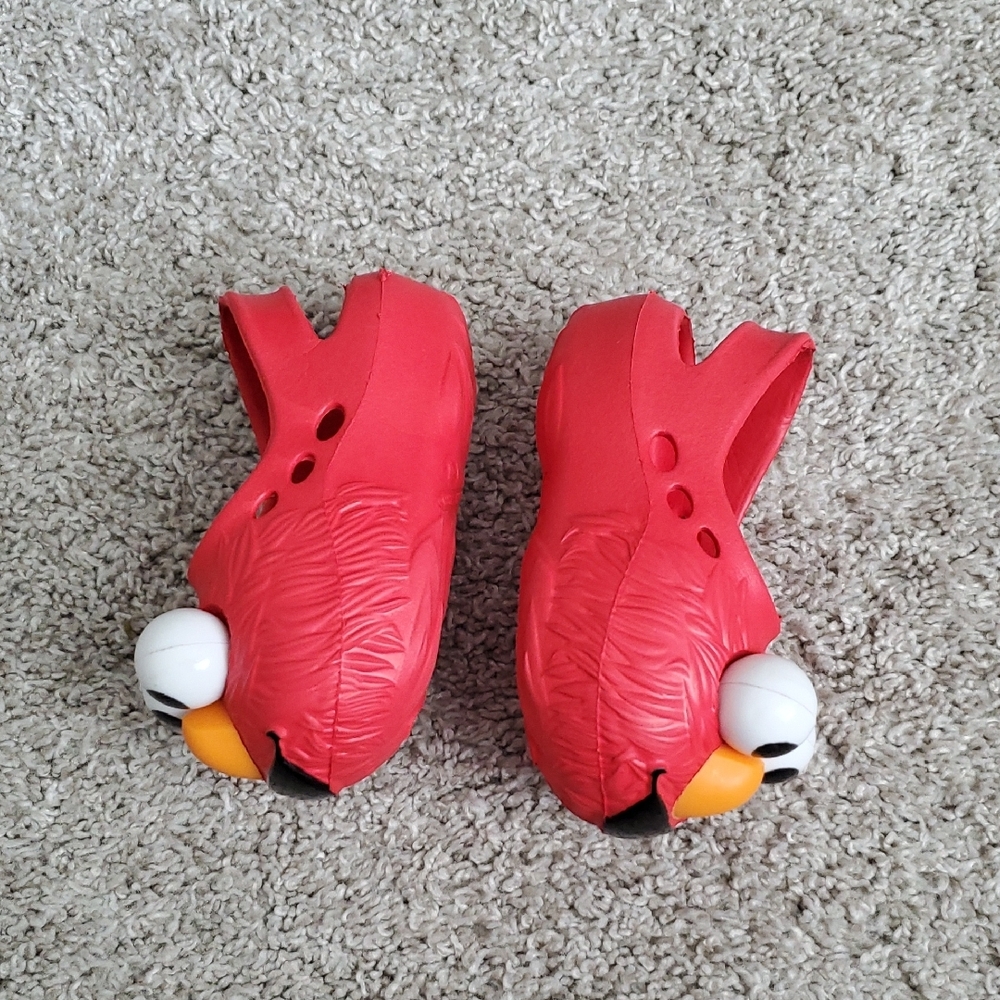 Red Toddler Elmo Croc-like Shoes